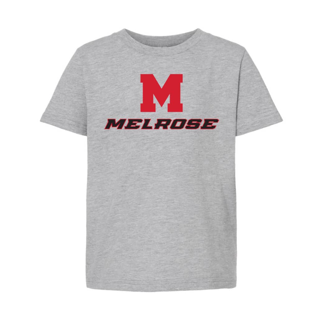 Youth Grey Fine Jersey Melrose Wordmark T-Shirt