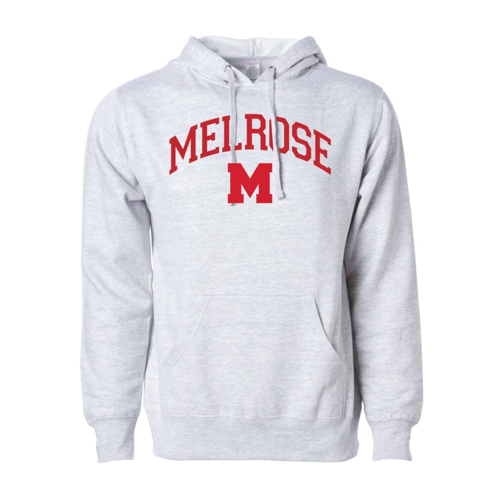 Unisex Grey Melrose Midweight Hooded Sweatshirt