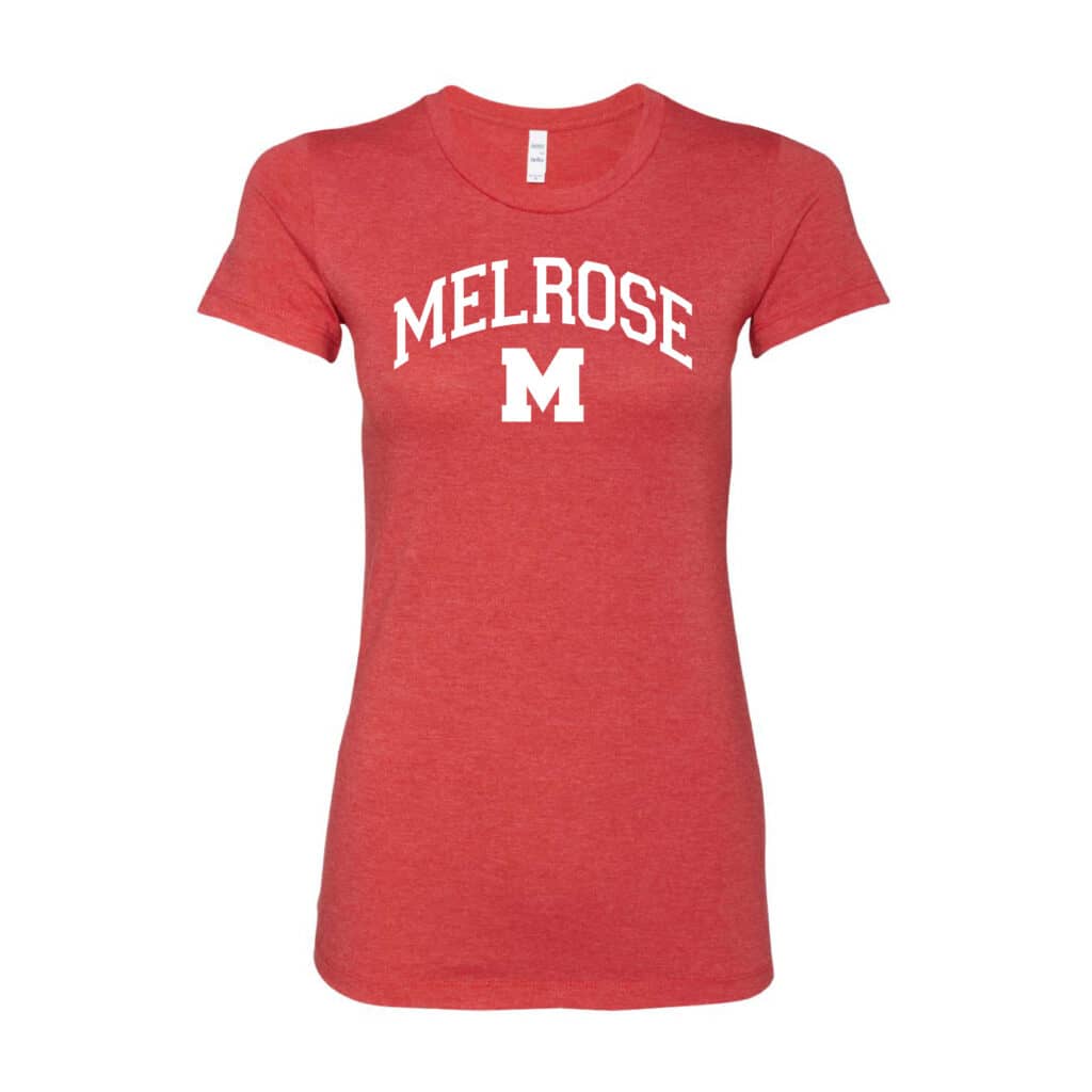 Women's Melrose Fine Jersey Slim Fit Heather Red T-Shirt