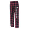 Adult Black & Red Flannel Pants