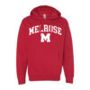 Adult Red Melrose Midweight Hooded Sweatshirt