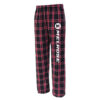 Youth Black & Red Melrose Flannel Pants
