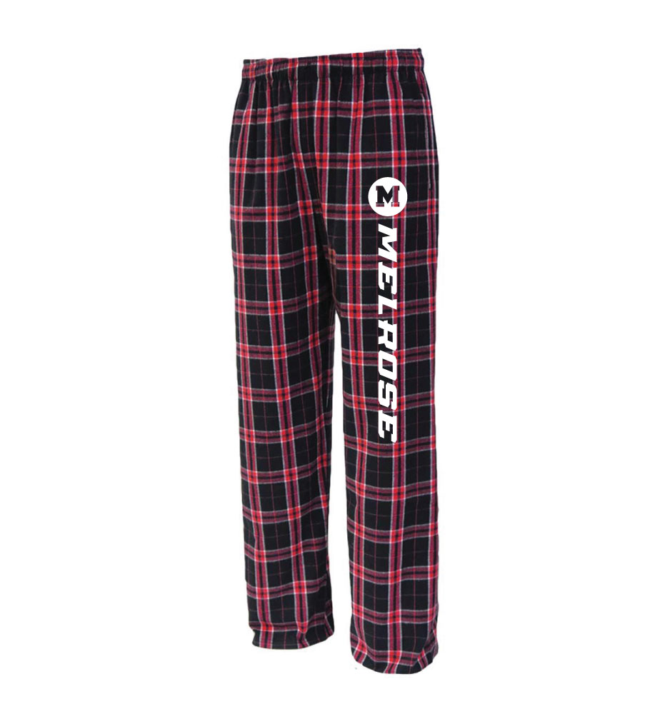 Youth Black & Red Melrose Flannel Pants