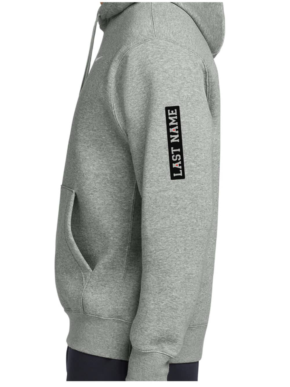 Nike® Club Fleece Grey Appliqué Crew - Image 2