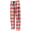 Unisex White & Red Flannel Field Hockey Pants