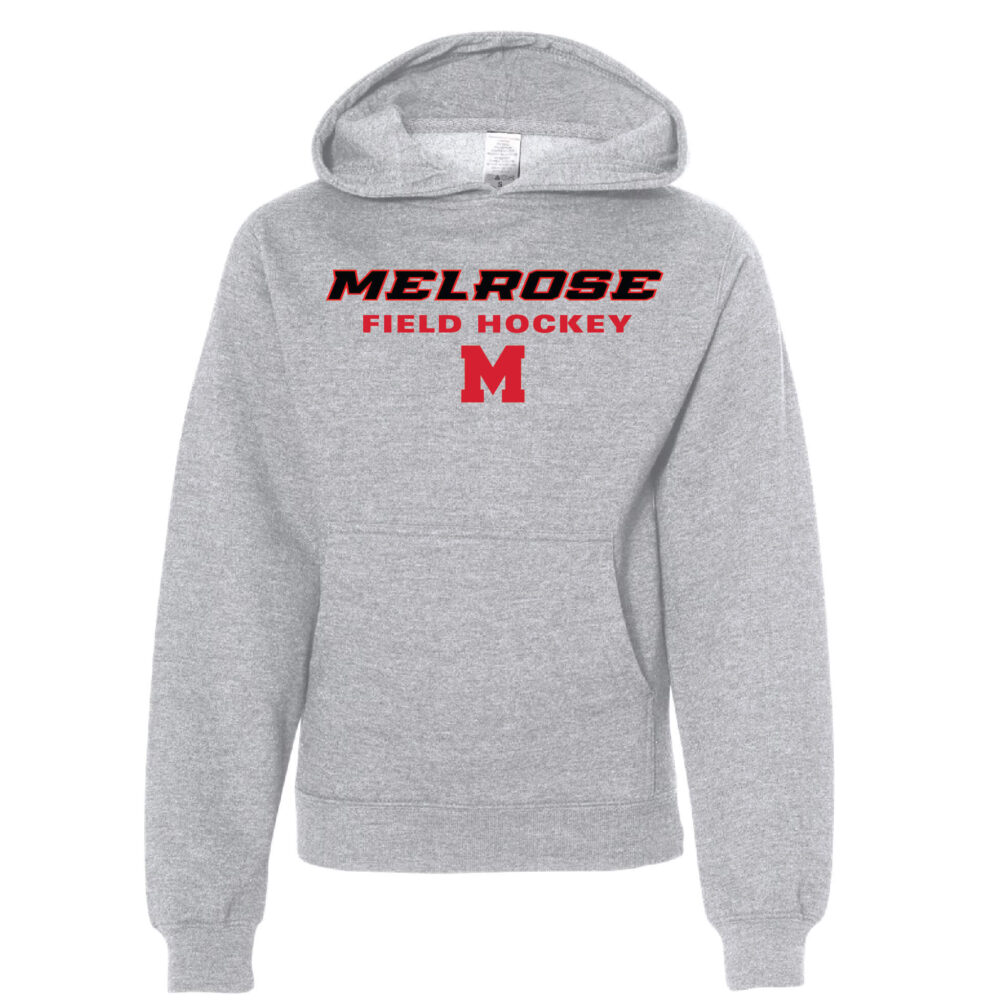 Youth Midweight Hooded Grey Field Hockey Sweatshirt