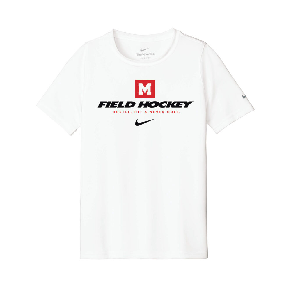Nike® Youth Swoosh Sleeve rLegend White Tee