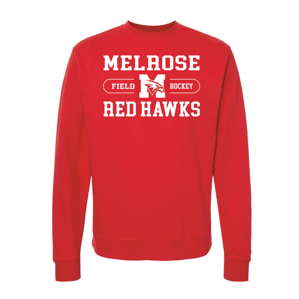 Unisex Midweight Crewneck Red Sweatshirt