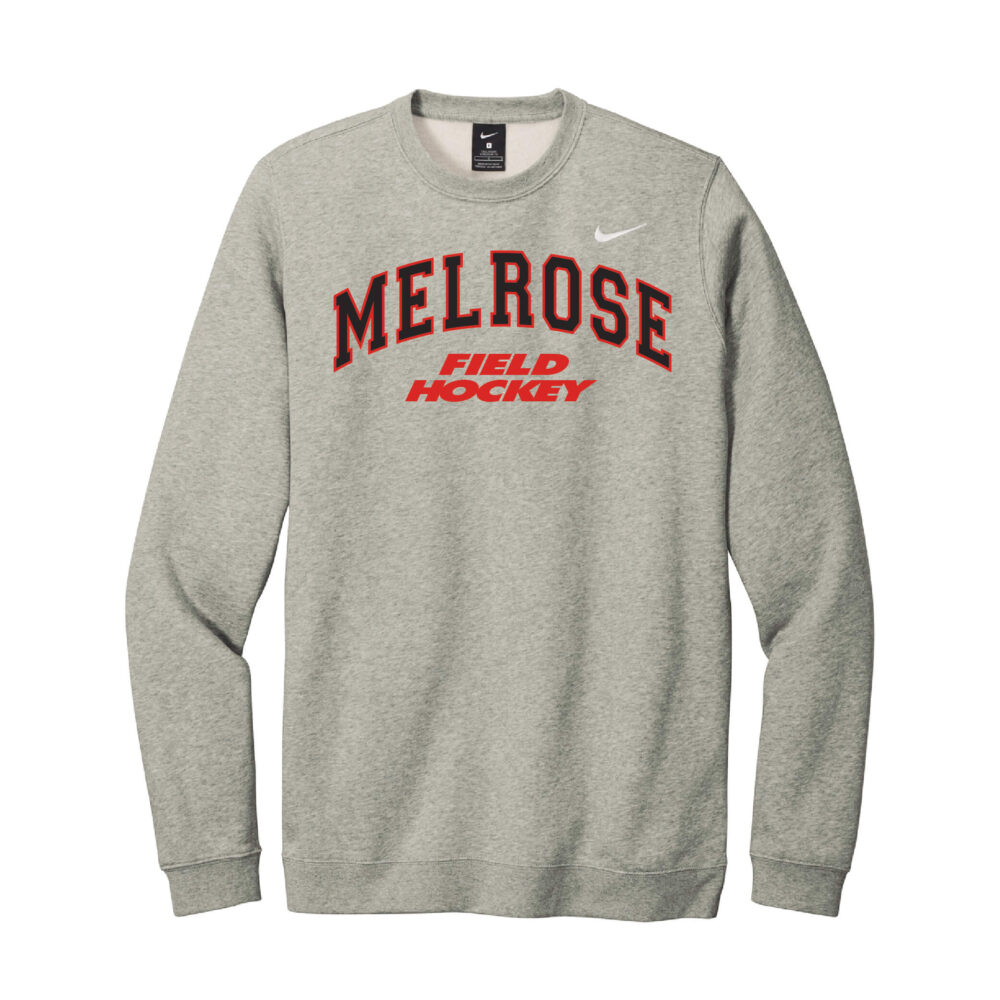Nike® Club Fleece Grey Appliqué Crew