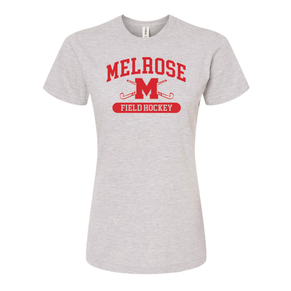 Women's Fine Jersey Slim Fit Grey Field Hockey T-Shirt