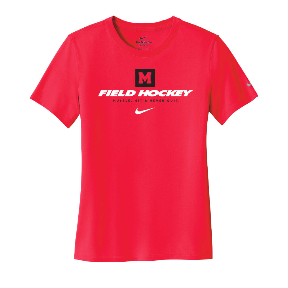 Nike® Women's Swoosh Sleeve rLegend Red Tee