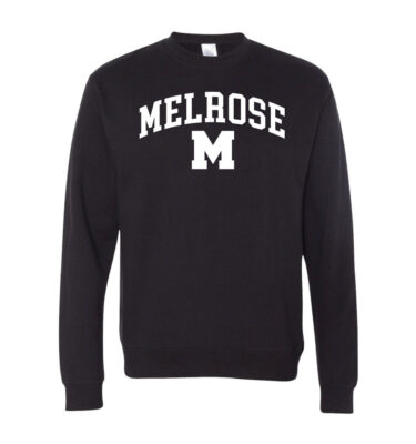 Unisex Midweight Crewneck Black Sweatshirt