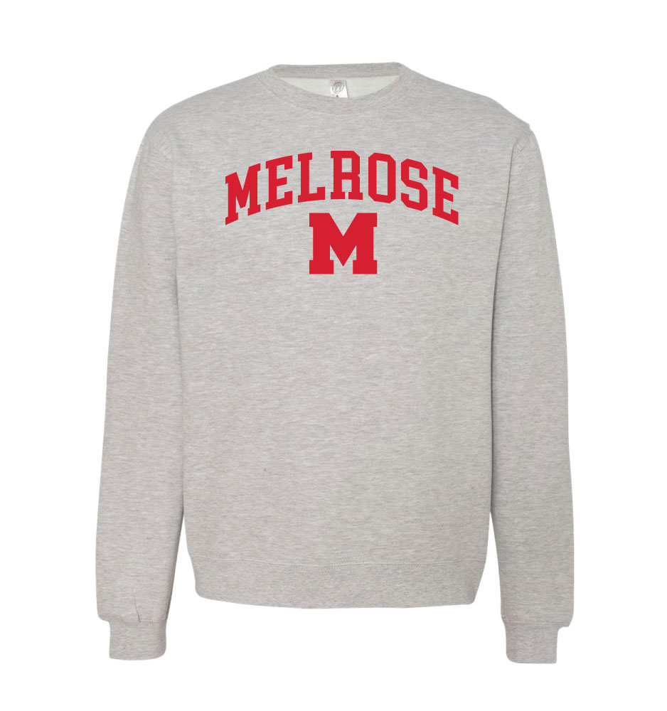 Unisex Midweight Crewneck Grey Sweatshirt