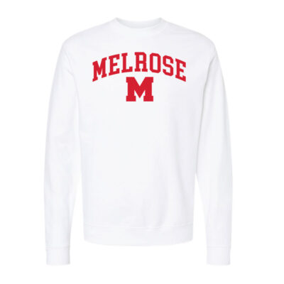 Unisex Midweight Crewneck White Sweatshirt