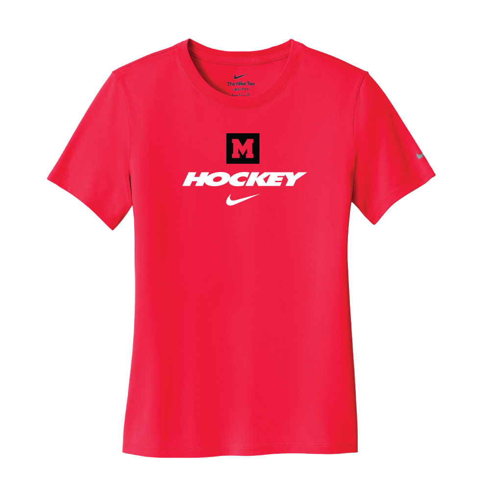 Nike® Women's Swoosh Sleeve rLegend Red Tee